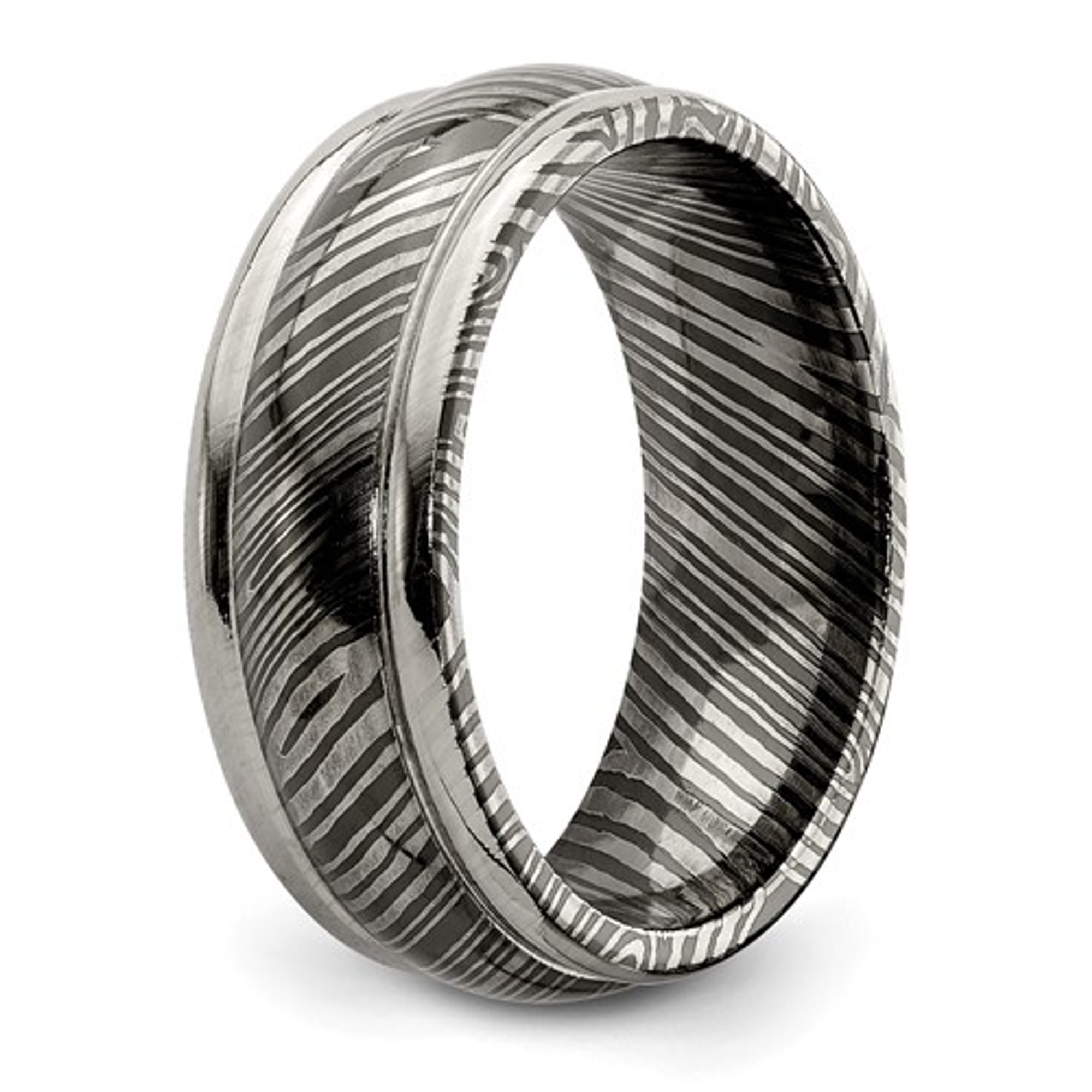 Ladies TIMOKU 8mm Tri Dome Titanium Wedding Band, Only 1