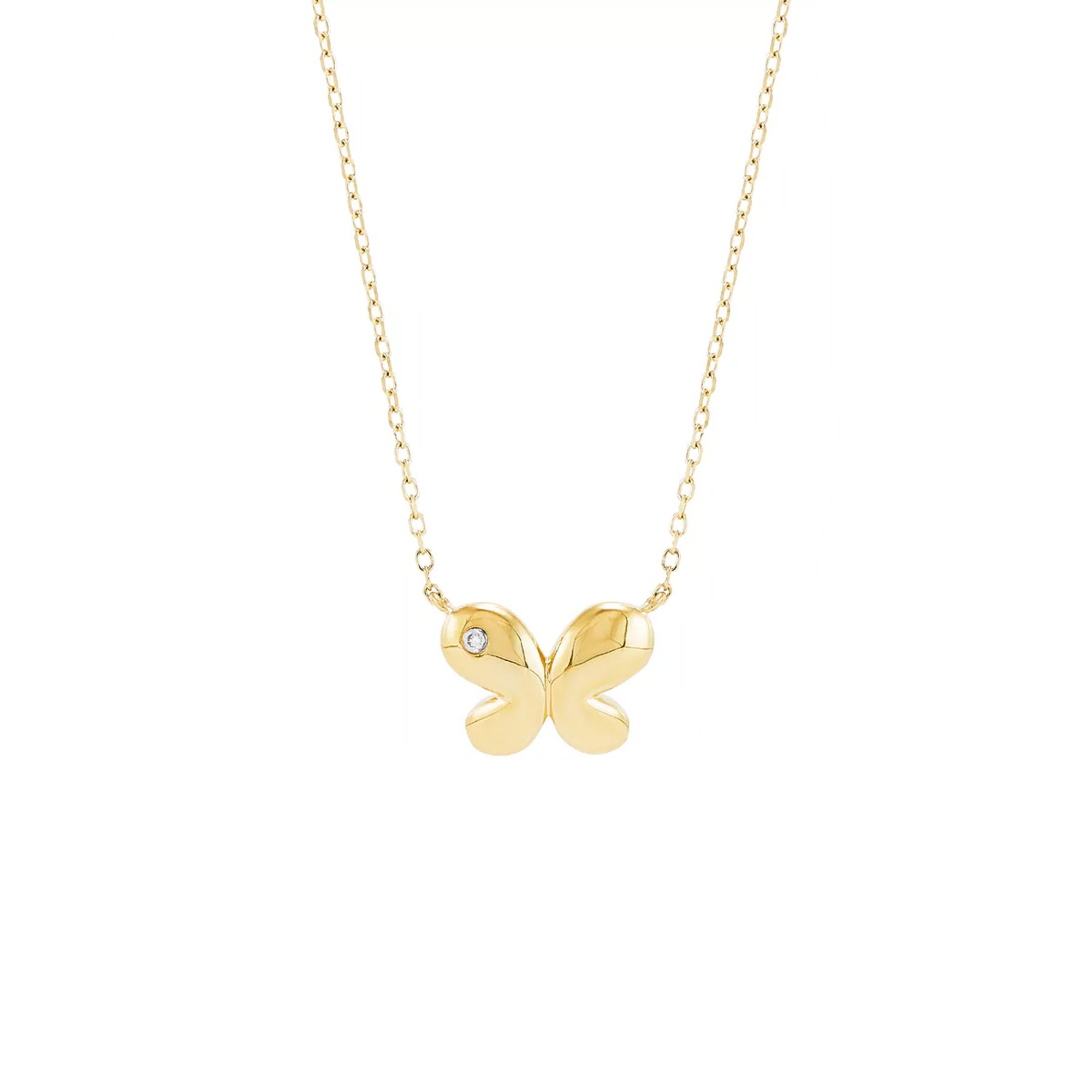 10k Yellow Gold Diamond Angel Pendant 0.15 Ctw – Avianne Jewelers