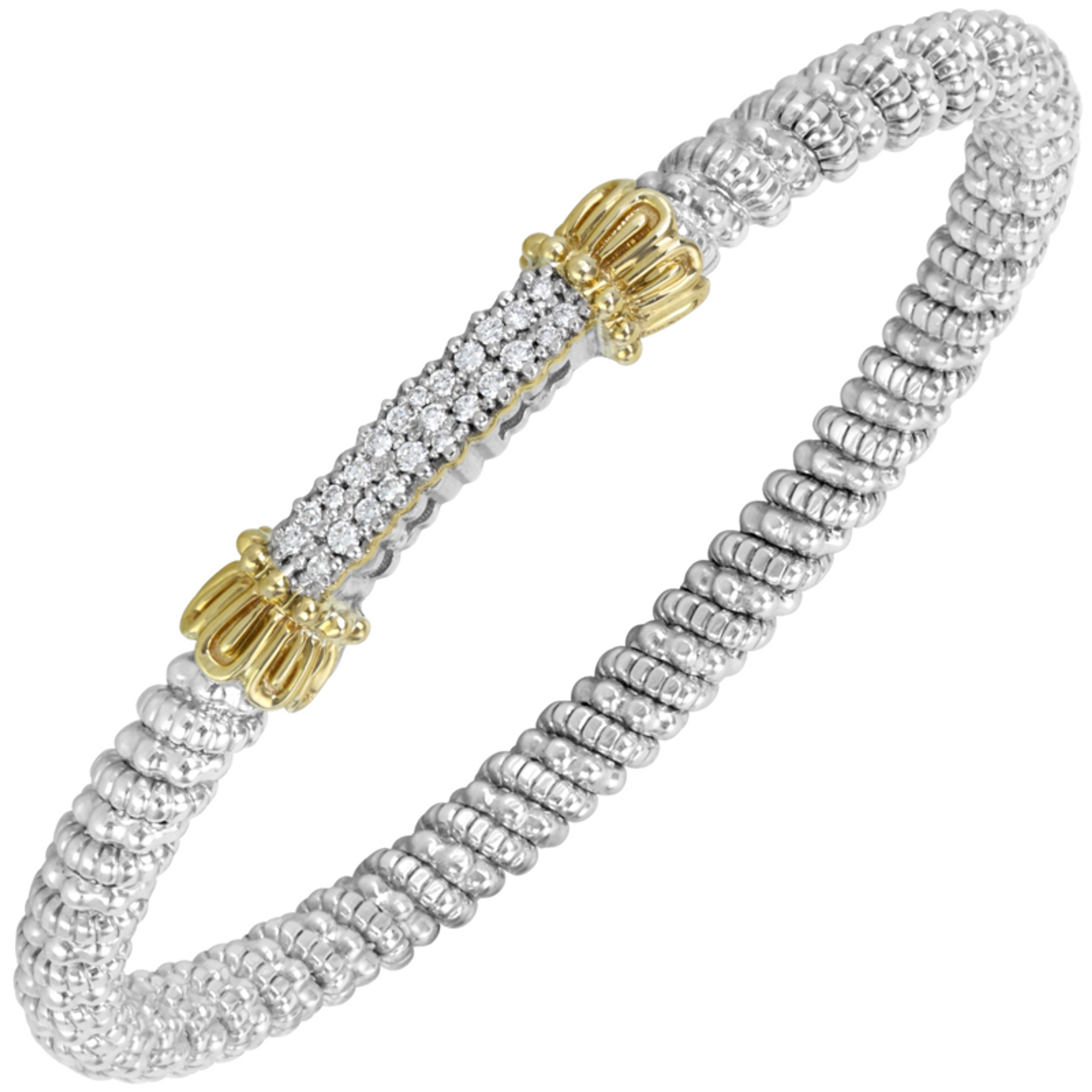 Pave Diamond Line Bracelet by Alwand Vahan