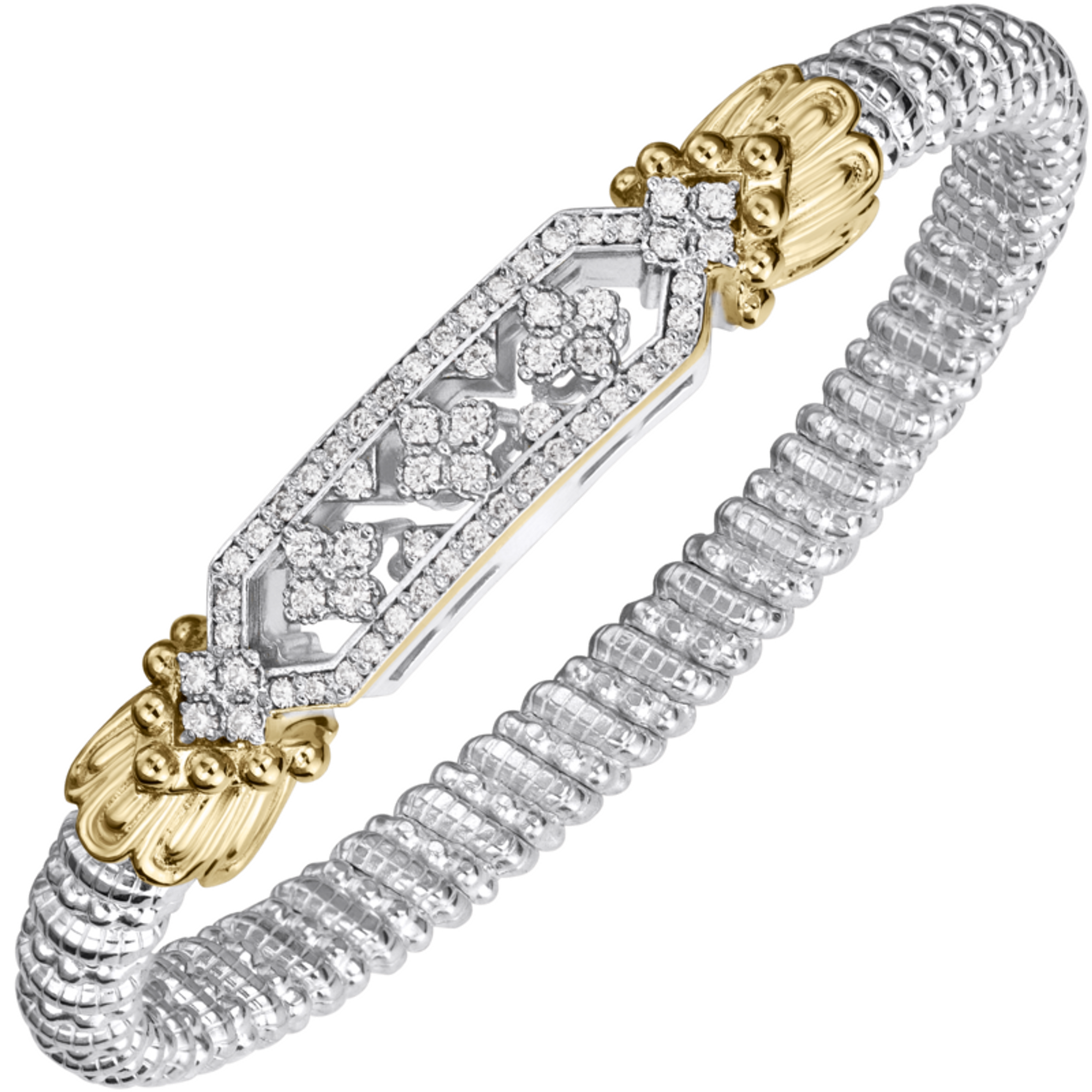 Gold & Diamond Bar Bracelet by Alwand Vahan
