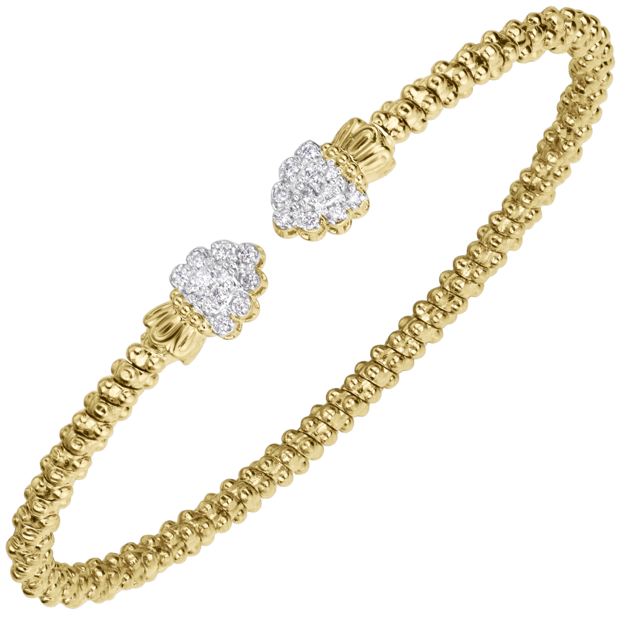 Gold Diamond Floral Bracelet by Alwand Vahan