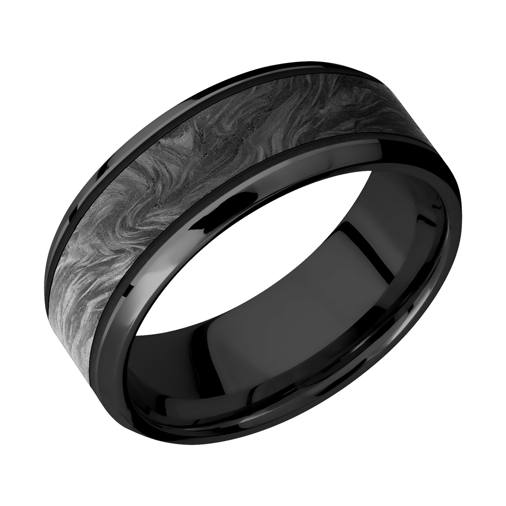 Men's Zirconium & Carbon Fiber Band