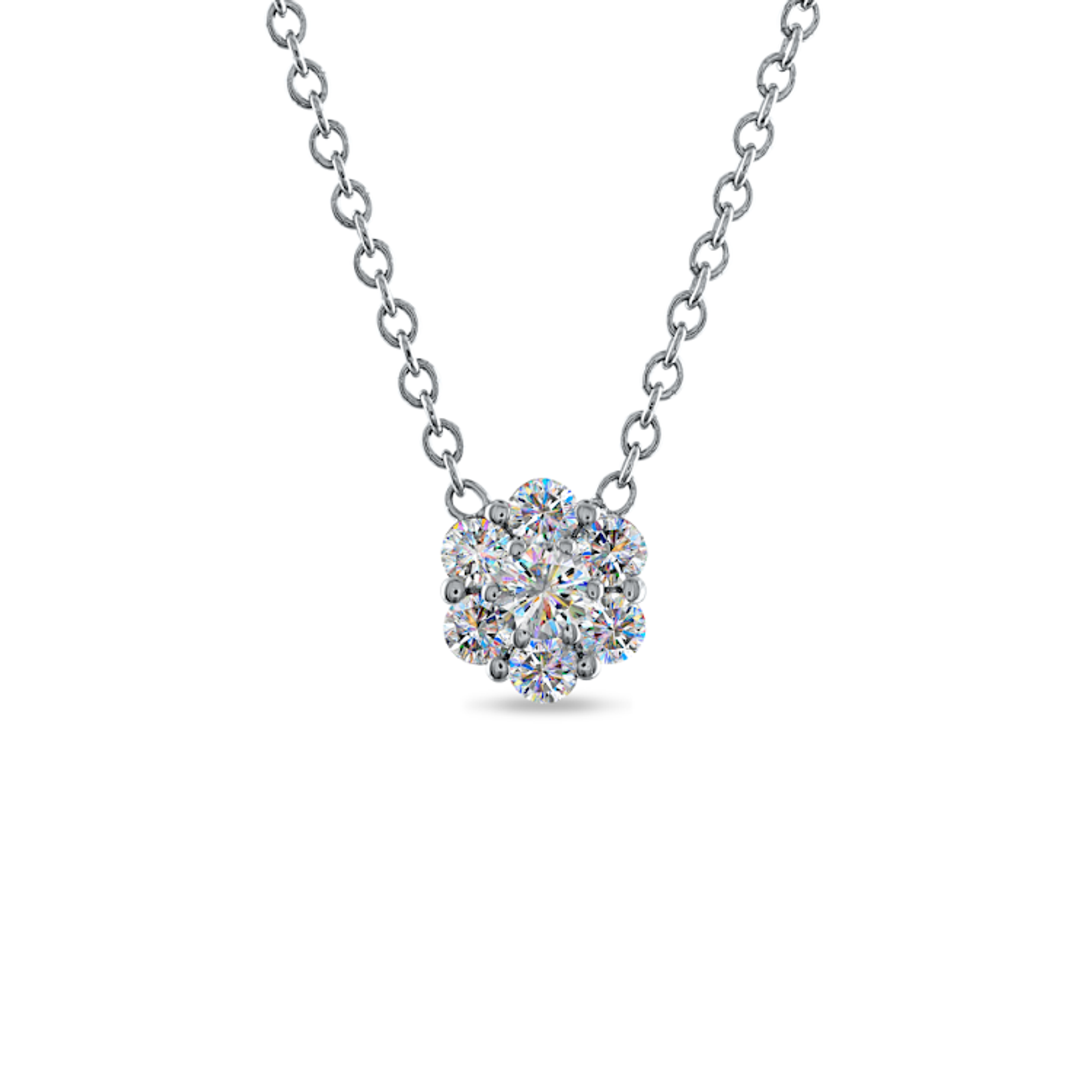 Diamond Flower Necklace | Wedding & Bridal Jewelry | Anye Designs