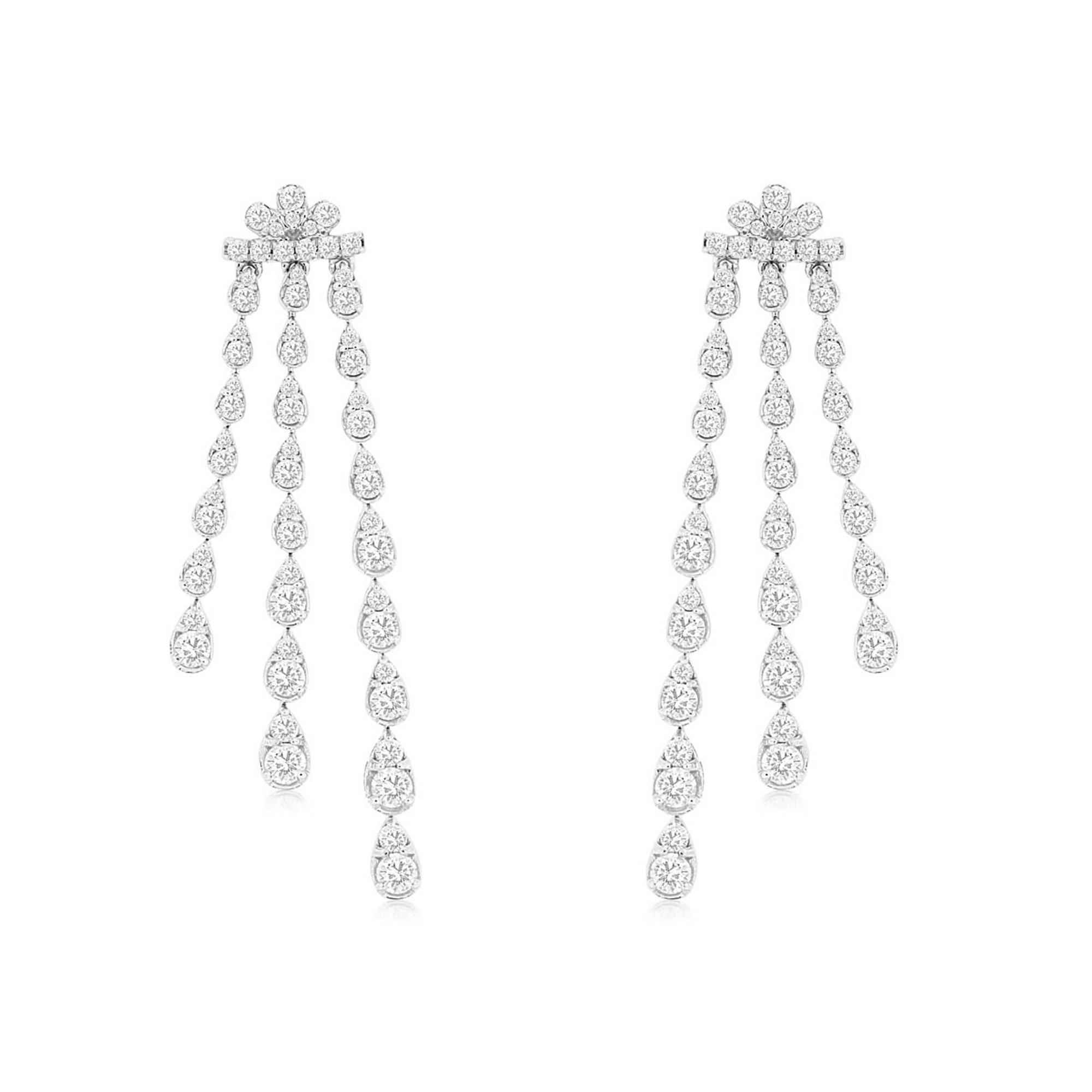 Diamond Waterfall Earrings - 2.00ctw