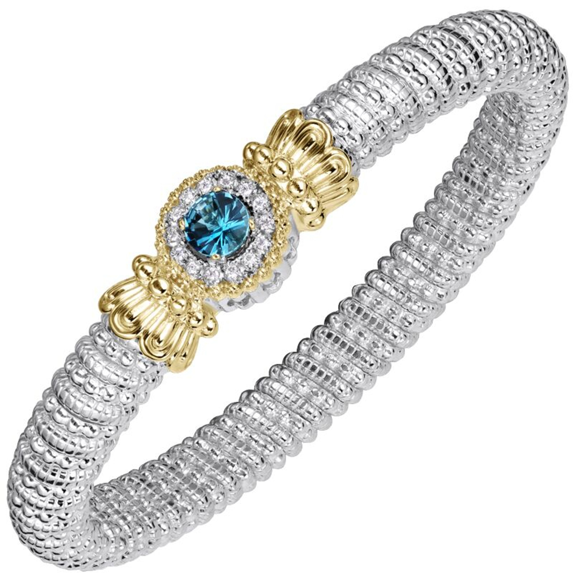 Single Halo Round diamond Bracelet In 14K Rose Gold | Fascinating Diamonds