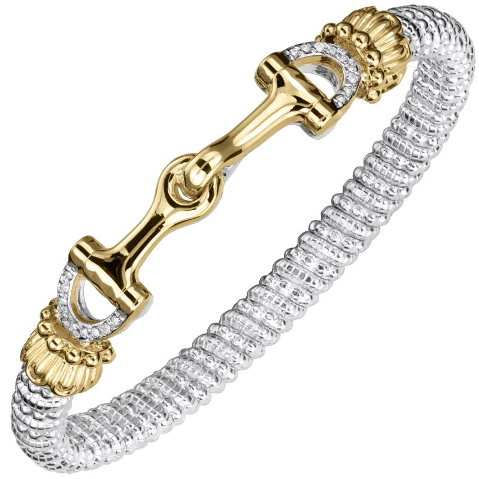 14K Gold Equestrian Horse Bit Bracelet by Alwand Vahan