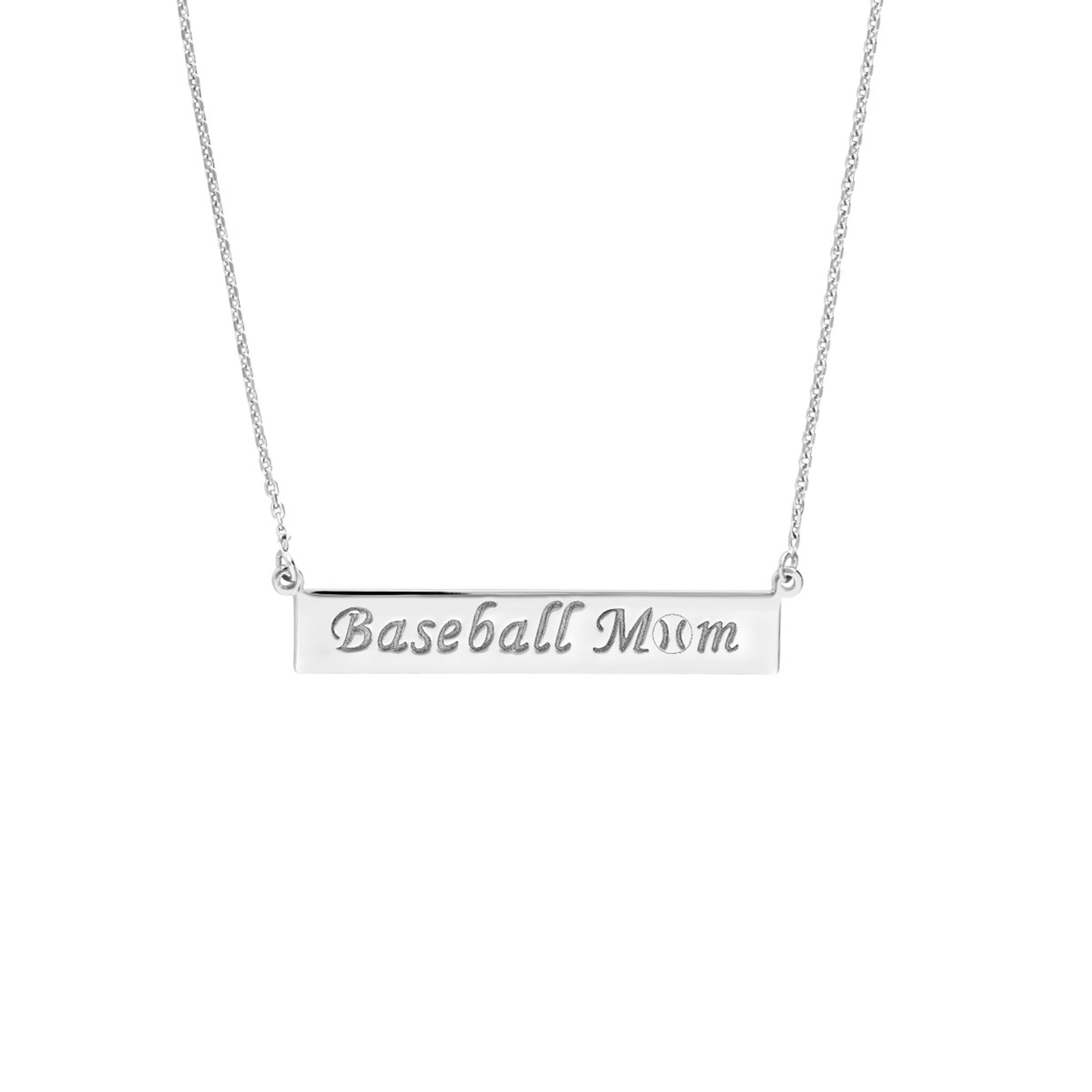 Sterling Silver Sports Mom Necklace