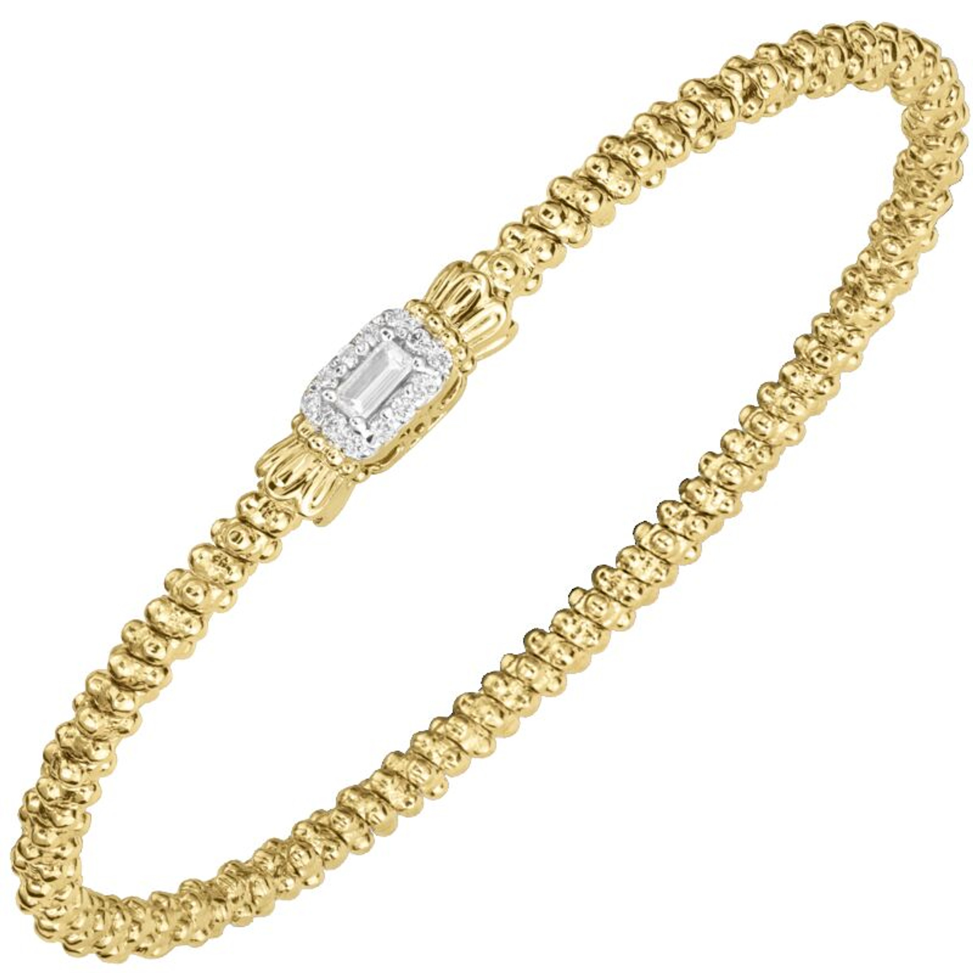 Gold Diamond Halo Bracelet by Alwand Vahan