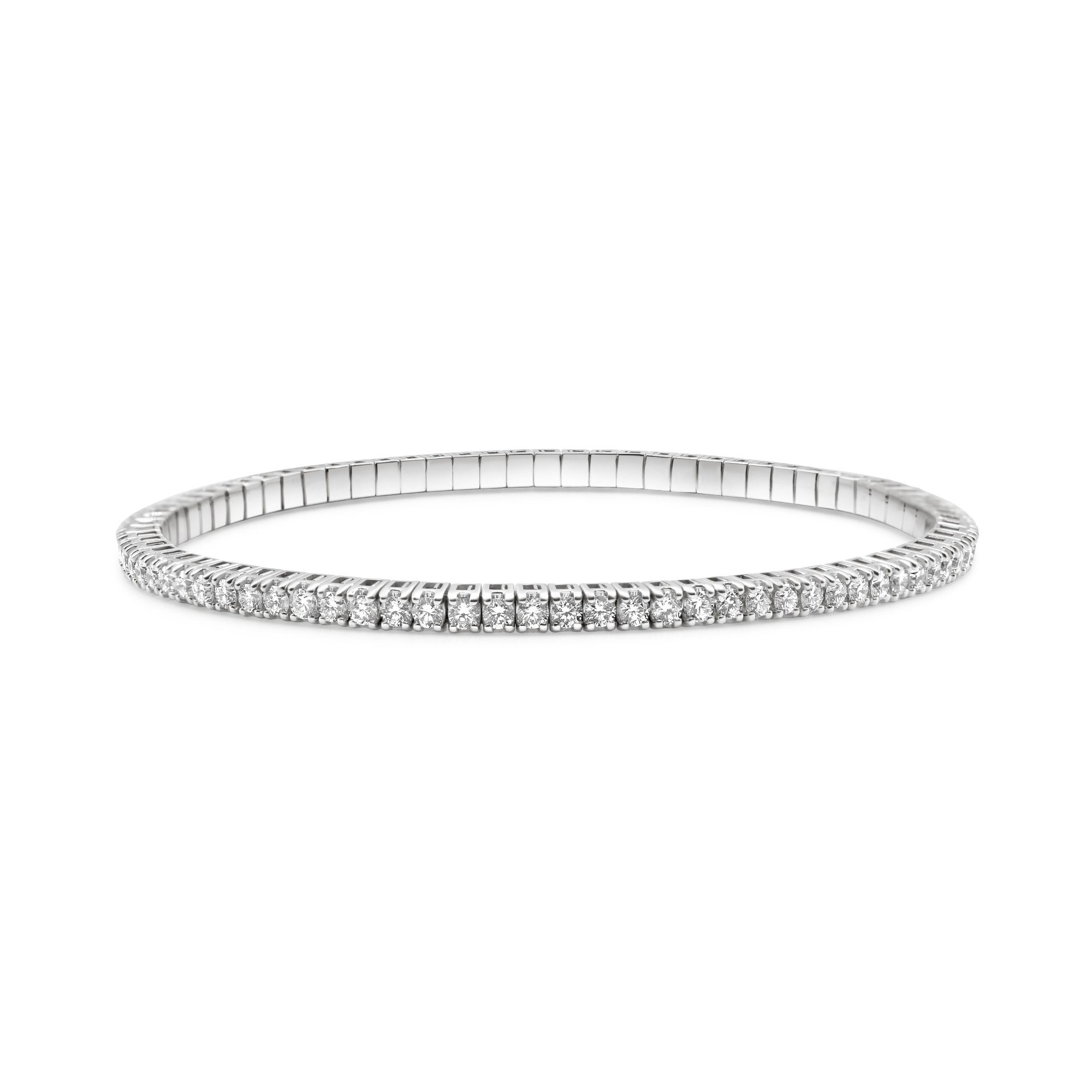 14K Gold 3ctw Diamond Stretch Tennis Bracelet