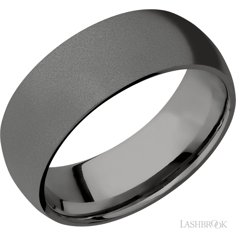 Tantalum Noir with Sand Finish Band