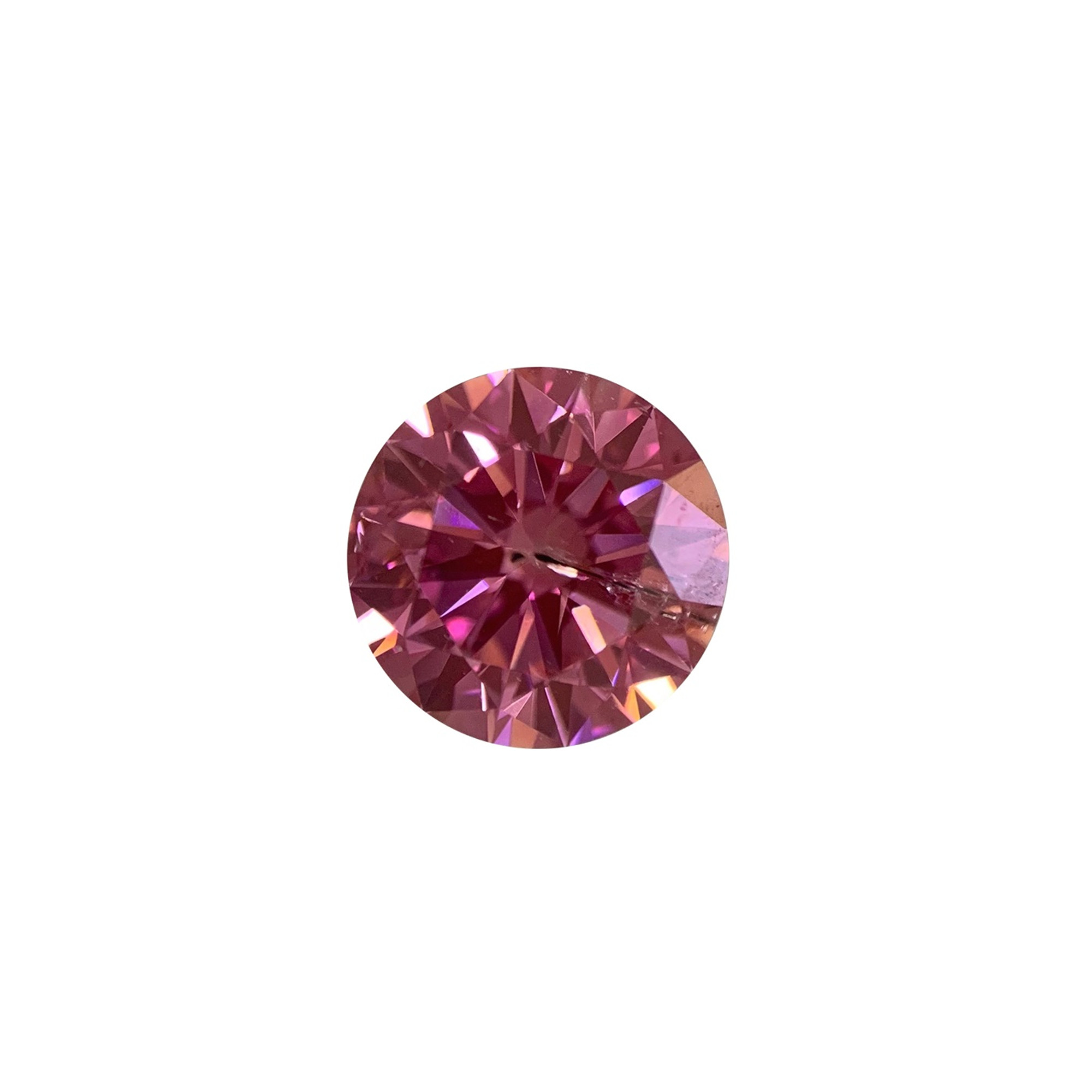 0.118ct 天然ピンクダイヤモンド FANCY PURPLISH PINK - その他