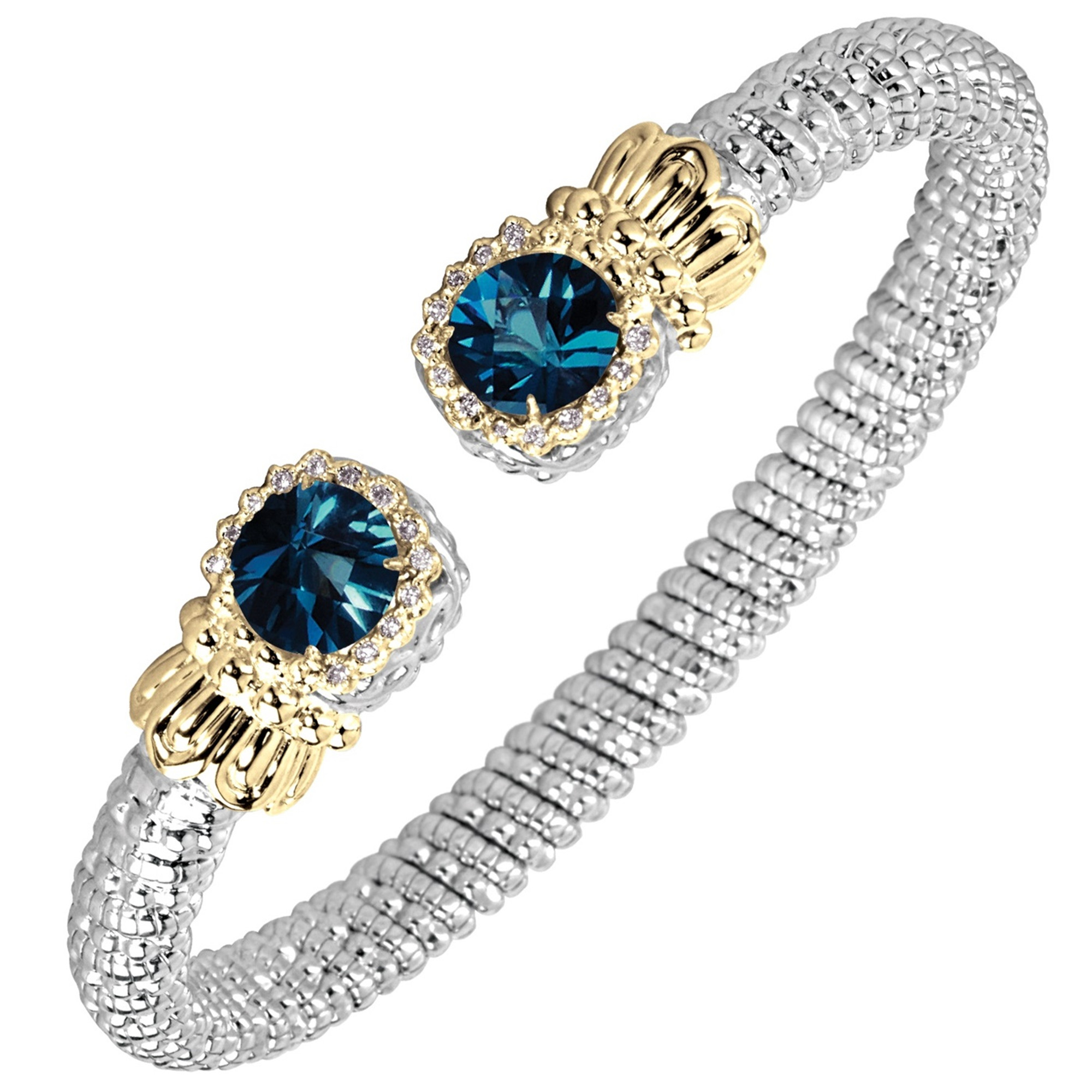 LALI Jewels London Blue Topaz Tennis Bracelet (29-1/3 ct. t.w.) in 14k Gold  - Macy's