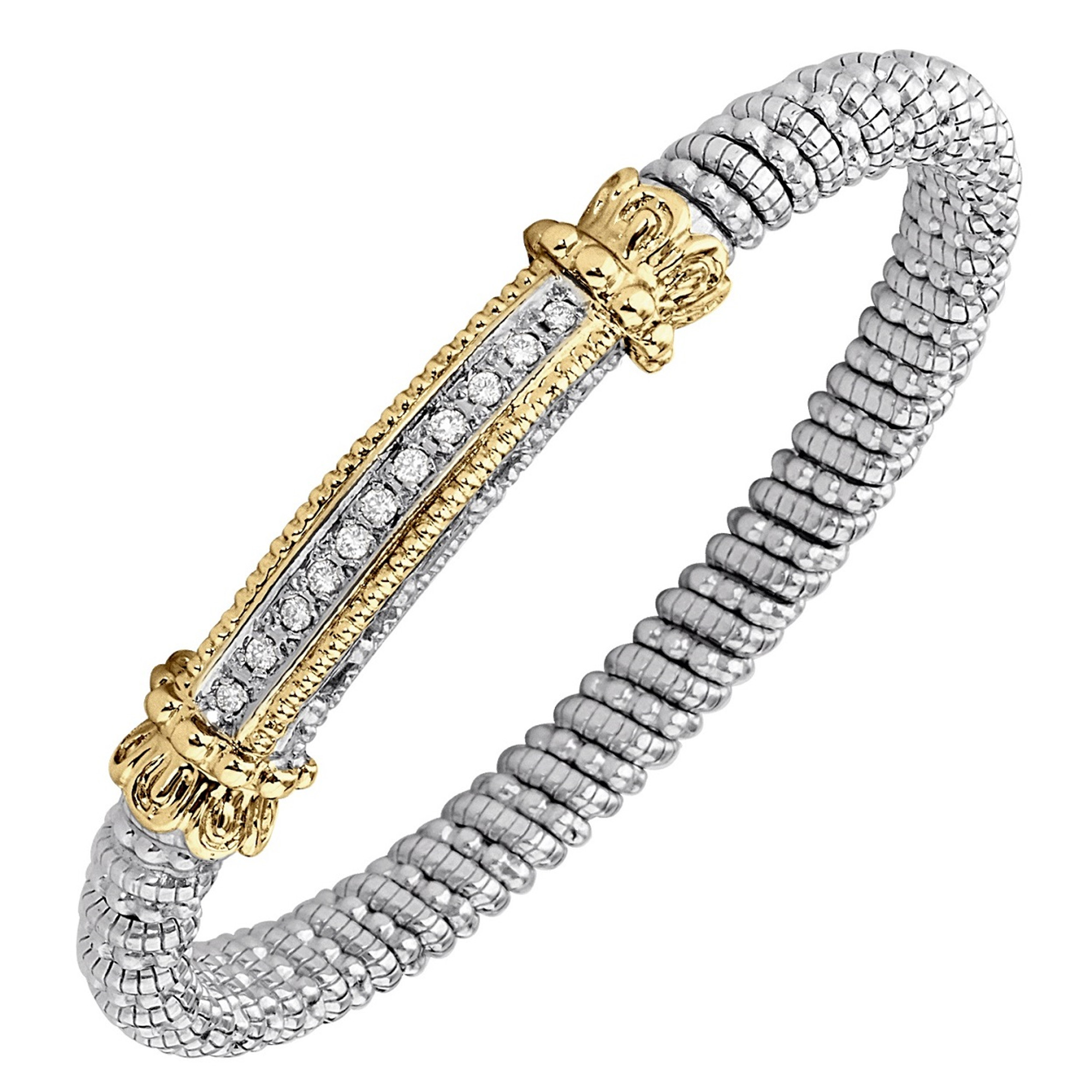 Diamond Bangle Bracelet by Vahan, 6mm