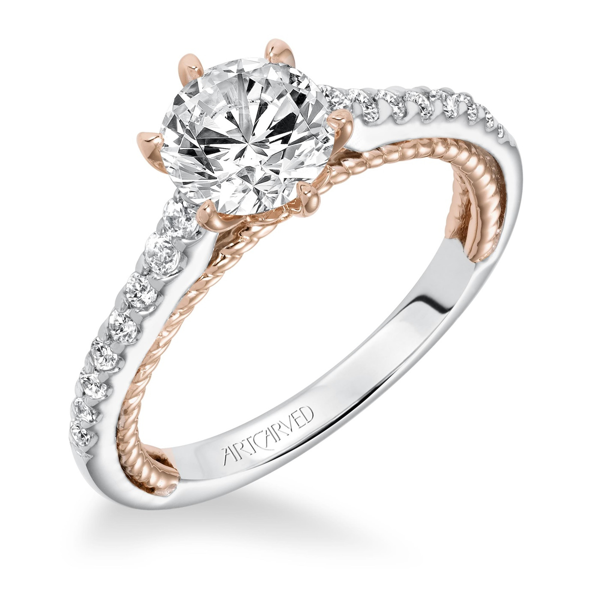 ILENA ArtCarved Diamond Engagement Ring