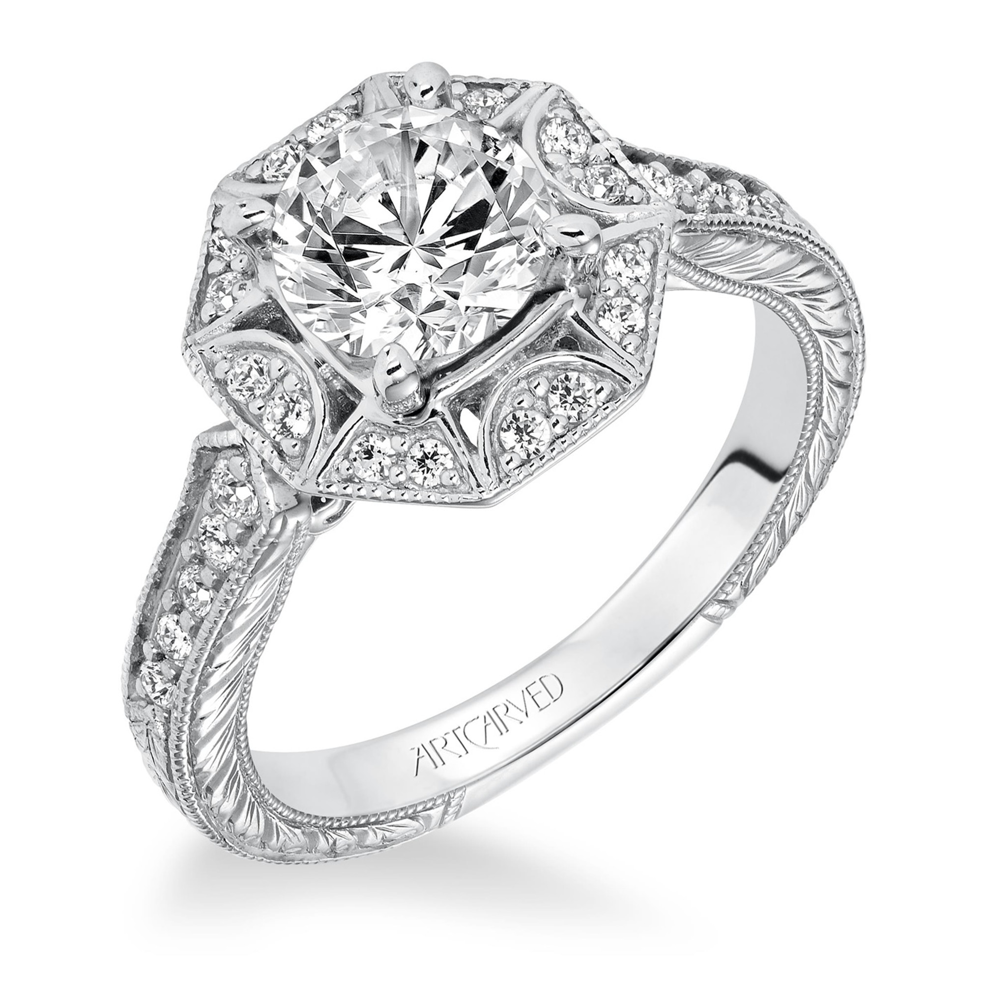 WIHELMINA ArtCarved Engagement Ring