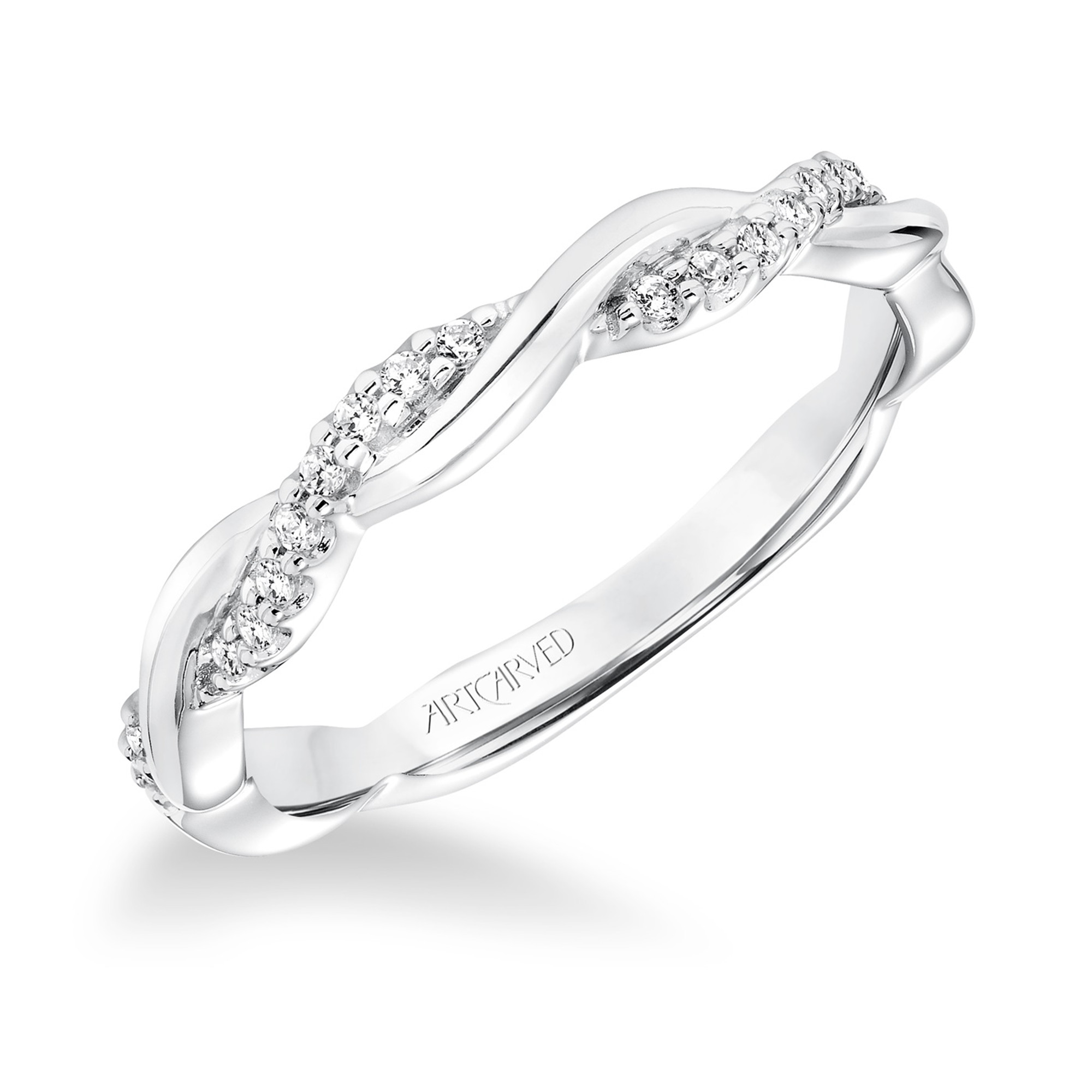 Marnie Twisted Diamond Wedding Band by Artcarved