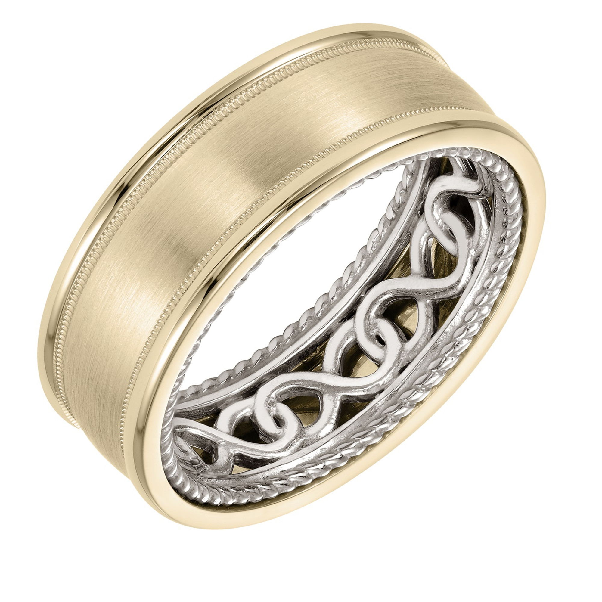 ArtCarved Inside and Out Wedding Band -  Infinity Design