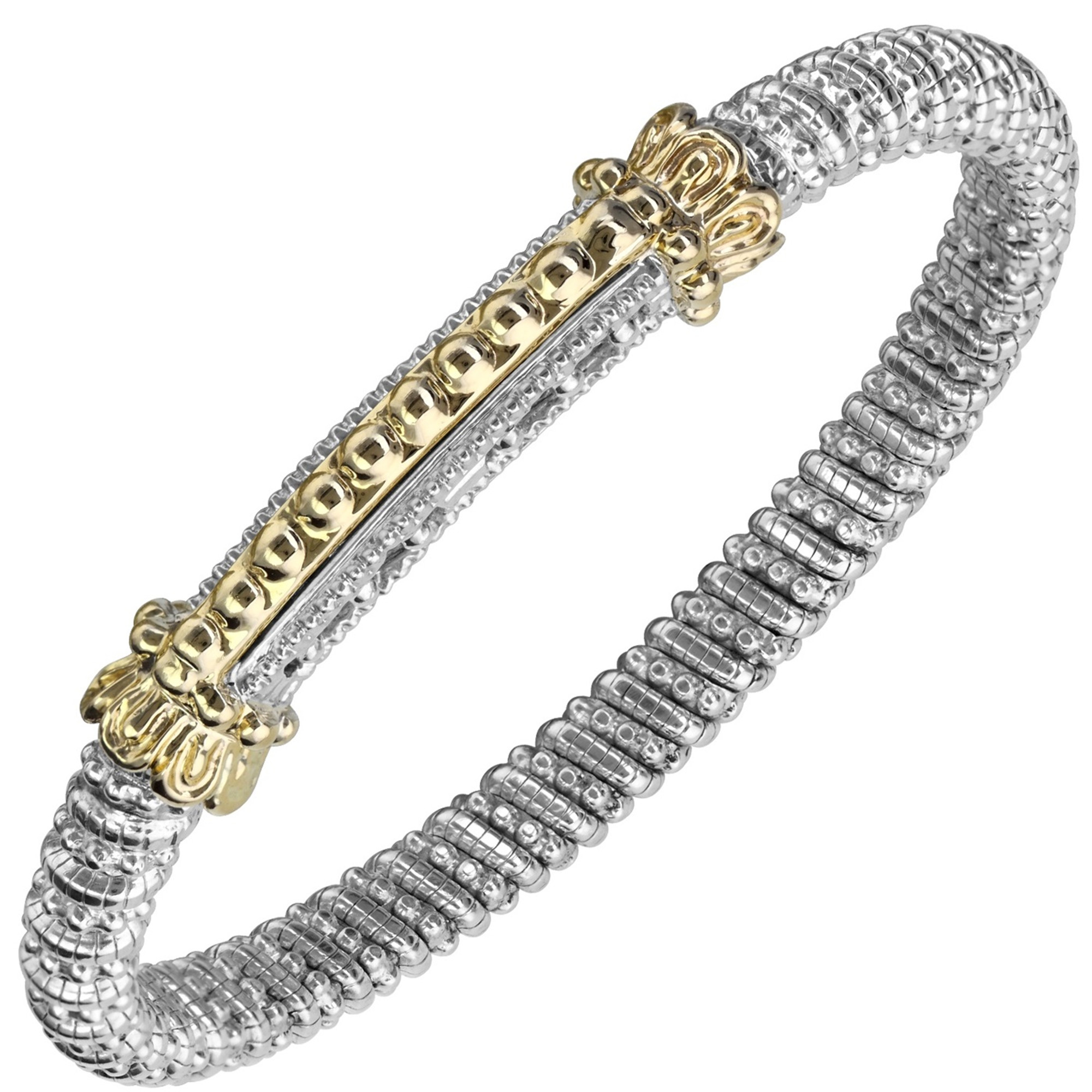 Vahan Gold Beaded Bar Bracelet
