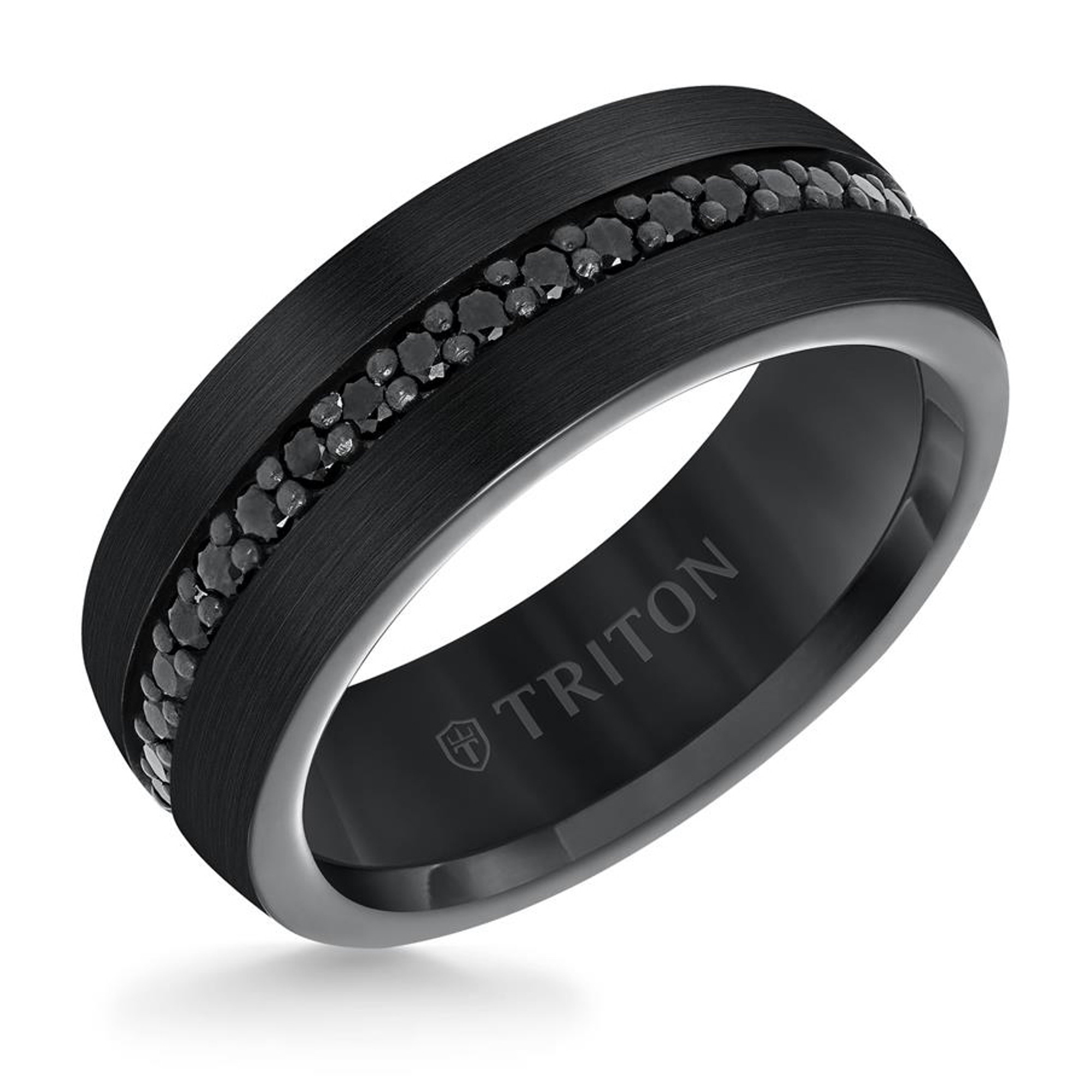 Black Sapphire Tungsten Ring
