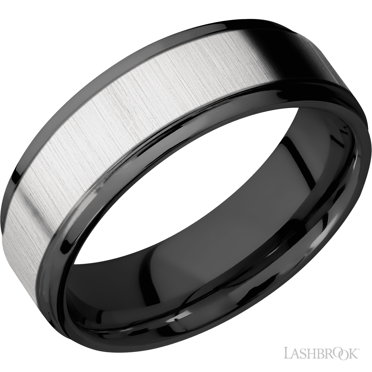 Black Zirconium Band by Lashbrook Designs