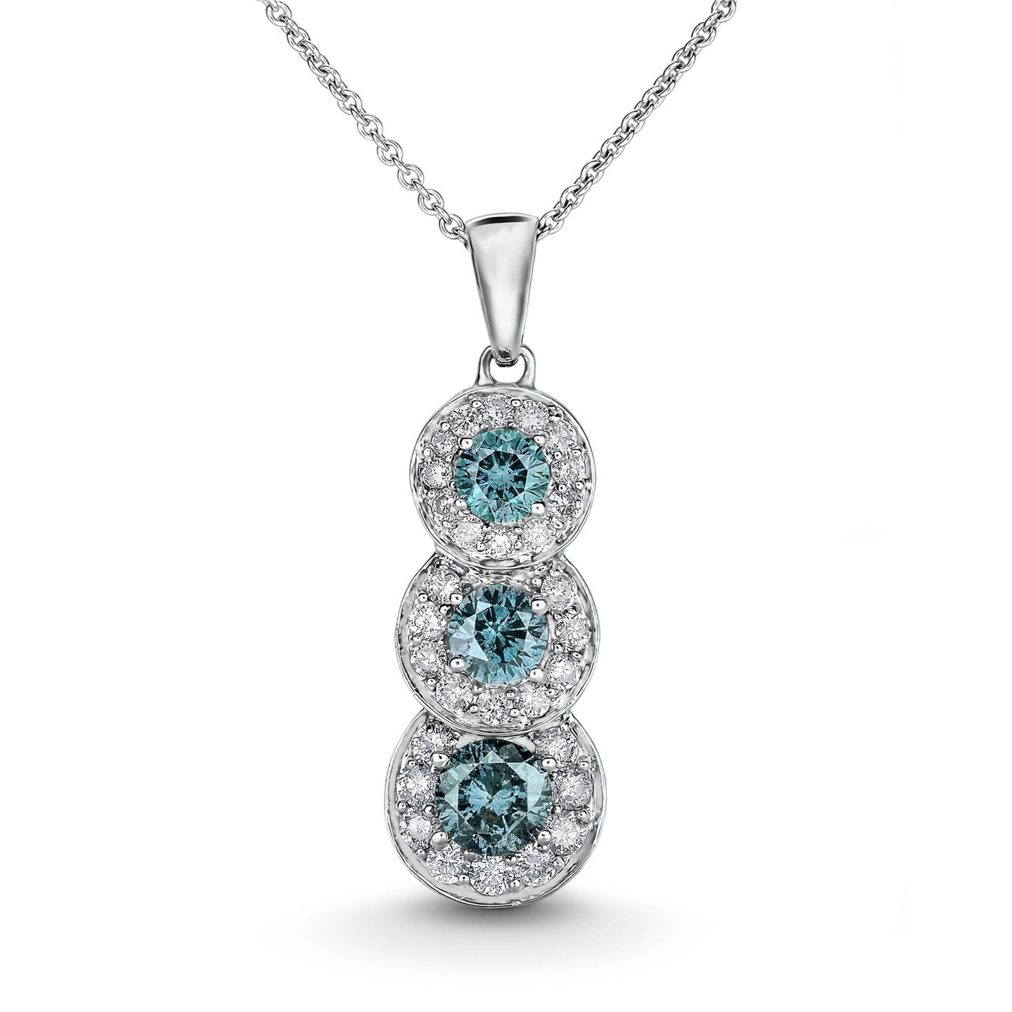 Adjustable Necklace with Blue Square Stone | APM Monaco