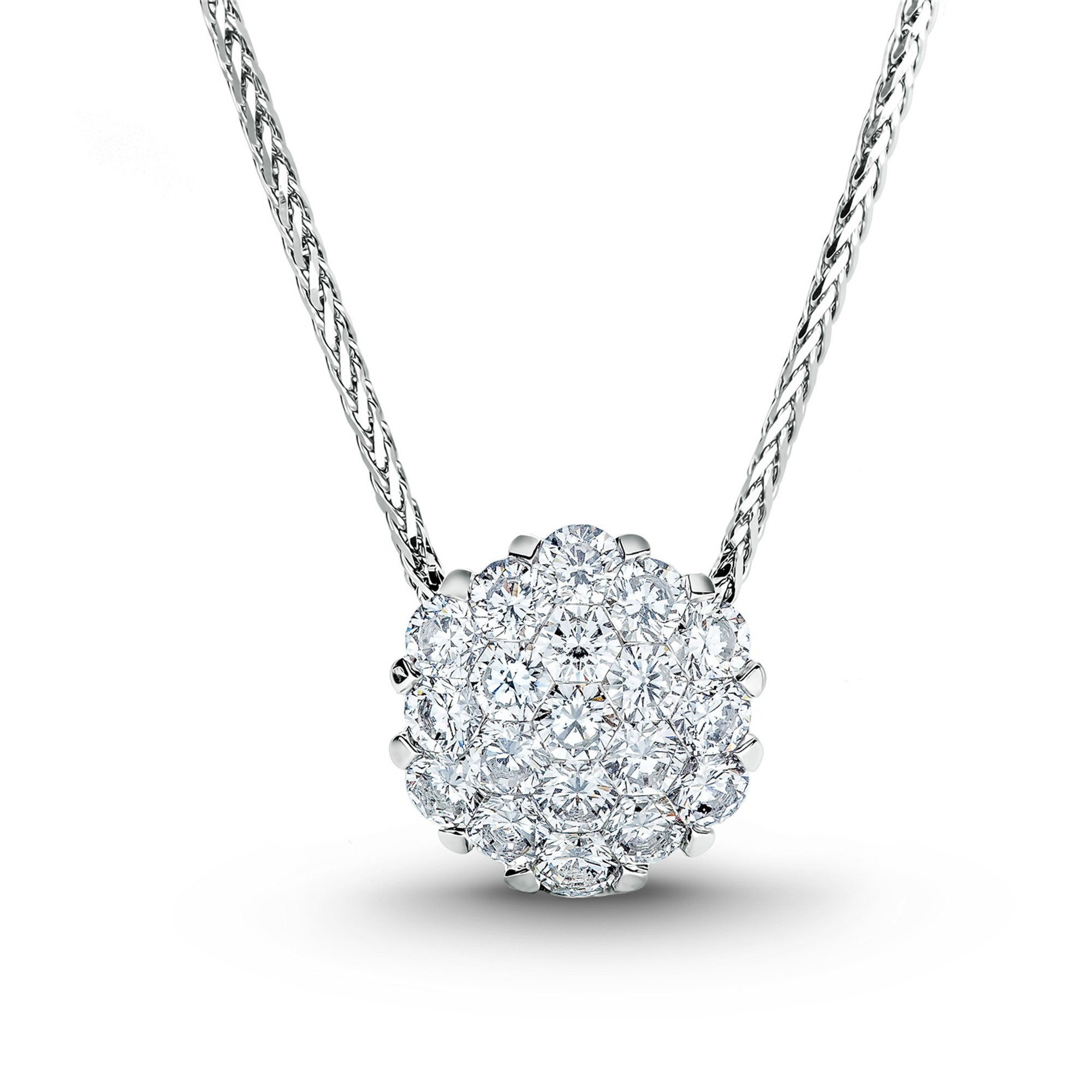 Invisible Set Diamond Necklace - Alito Diamond Necklace