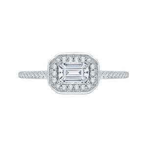 Promezza White Gold Diamond Engagement RingSemi-Mount Promezza White Gold Diamond Engagement RingSemi-Mount
