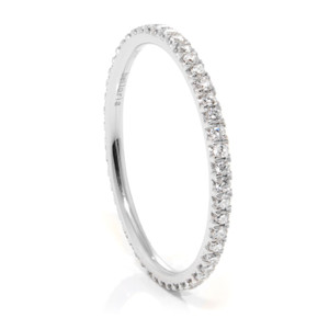 14K White Gold Diamond Eternity Stackable Band 14K White Gold Diamond Eternity Stackable Band