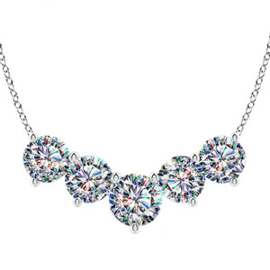 14k White Gold Facets of Fire 5 Diamond Necklace 14k White Gold Facets of Fire 5 Diamond Necklace