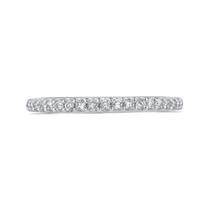 Carizza White Gold and Diamond Wedding Band Carizza White Gold and Diamond Wedding Band