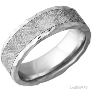 Lashbrook Meteorite & Rock Finish Cobalt Wedding Band - CRATER