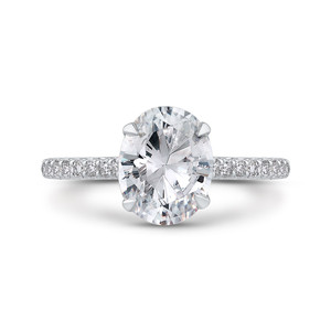 Carizza Oval Semi-Mount Engagement Ring Carizza Oval Semi-Mount Engagement Ring
