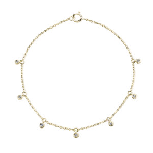 14k Yellow Gold Diamond Fringe Bracelet by Parade Designs 14k Yellow Gold Diamond Fringe Bracelet by Parade Designs