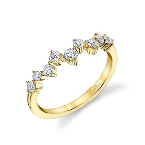 18k Yellow Gold & Diamond Constellation Wedding Band by Parade Designs 18k Yellow Gold & Diamond Constellation Wedding Band by Parade Designs
