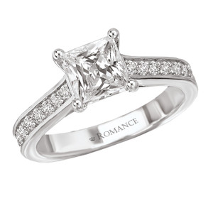 18K Trellis Princess Cut Engagement Ring .34ctw 18K Trellis Princess Cut Engagement Ring .34ctw