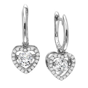 Rhythm of Love Diamond Earings - Halo Hearts Rhythm of Love Diamond Earings - Halo Hearts