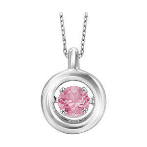 Rhythm Of Love Silver & Pink Tourmaline Pendant Rhythm Of Love Silver & Pink Tourmaline Pendant