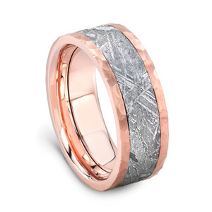 14K Rose Gold Meteorite Wedding Band by Lashbrook Designs 14K Rose Gold Meteorite Wedding Band by Lashbrook Designs
