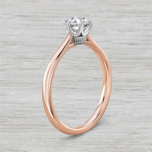 Vintage Inspired 14k Rose Gold and 5/8ct Old European Cut Diamond Engagement Ring Vintage Inspired 14k Rose Gold and 5/8ct Old European Cut Diamond Engagement Ring