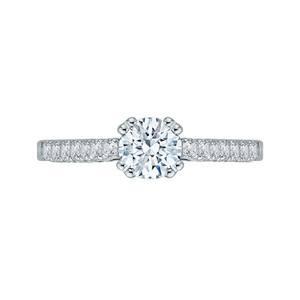 Promezza 14K White Gold Diamond Semi-Mount Engagment Ring Promezza 14K White Gold Diamond Semi-Mount Engagment Ring