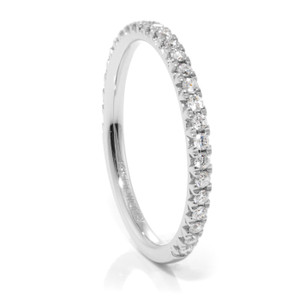 Ladies 14K White Gold & Diamond Band by belloria Ladies 14K White Gold & Diamond Band by belloria
