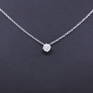 Keusn Pink Diamond Love Collarbone Chain Necklace