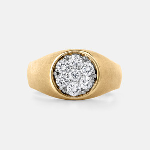 Vintage 1970s 14k Yellow Gold & Diamond Ring Vintage 1970s 14k Yellow Gold & Diamond Ring