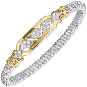 Gold Diamond Bar Bracelet 4mm by Alwand Vahan Gold Diamond Bar Bracelet 4mm by Alwand Vahan