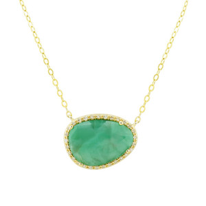 14k Gold, Diamond & Emerald Necklace 14k Gold, Diamond & Emerald Necklace