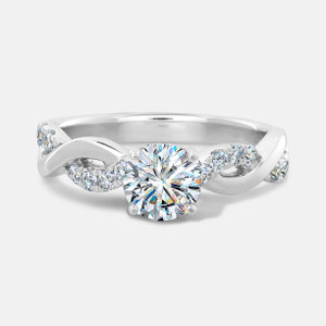 Facets of Fire Diamond Twist Engagement Ring Facets of Fire Diamond Twist Engagement Ring