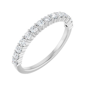 14K White Gold .50ctw Lab Grown Diamond Band 14K White Gold .50ctw Lab Grown Diamond Band