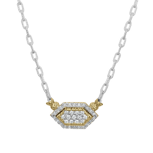 Art Deco Geometric Diamond Necklace by Alwand Vahan