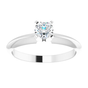 14K White Gold .39ct Round Brilliant Diamond Solitaire Ring 14K White Gold .39ct Round Brilliant Diamond Solitaire Ring