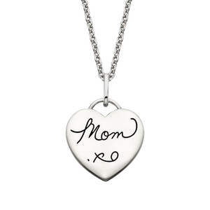 Milestone Moments Sterling Silver "Mom" Heart Necklace Milestone Moments Sterling Silver "Mom" Heart Necklace